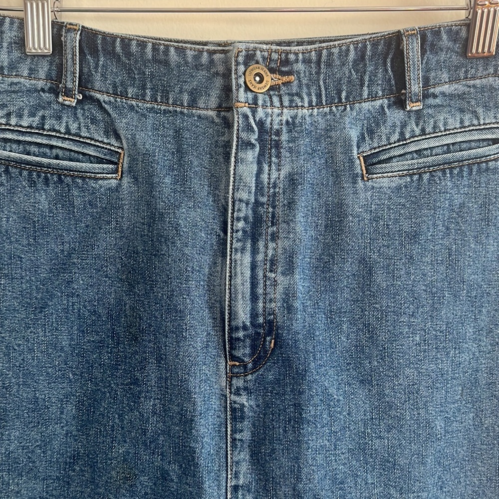 Liz Claiborne Lizwear Jeans Denim Skirt Vintage 2002‎ Casual Summer y2k S/M - Picture 2 of 4